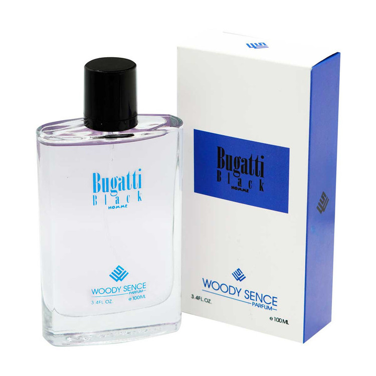 ادو پرفیوم مردانه وودی سنس مدل Bugatti Black حجم 100 میلی لیتر