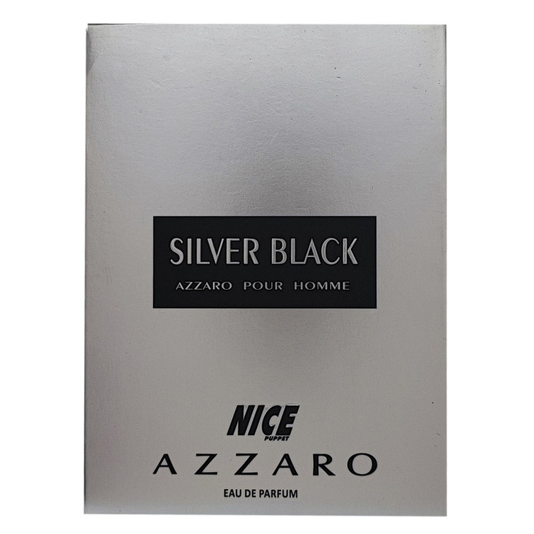 ادوپرفیوم مردانه نایس پاپت مدل azzaro silver black حجم 85 میلی لیتر