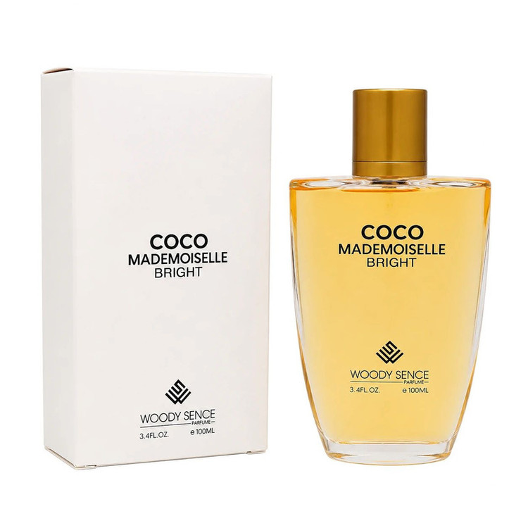ادوپرفیوم زنانه وودی سنس مدل COCO MADEMOISELLE BRIGHT با رایحه گرم حجم 100 میلیلیتر