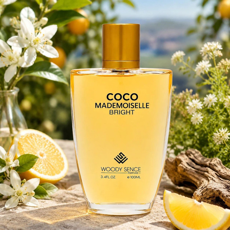 ادوپرفیوم زنانه وودی سنس مدل COCO MADEMOISELLE BRIGHT با رایحه گرم حجم 100 میلیلیتر
