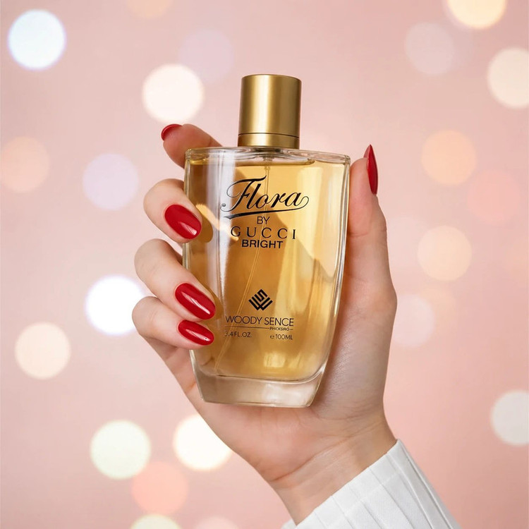 ادوپرفیوم زنانه وودی سنس مدل FLORA BY GUCCI BRIGHT با رایحه گرم حجم 100 میلیلیتر
