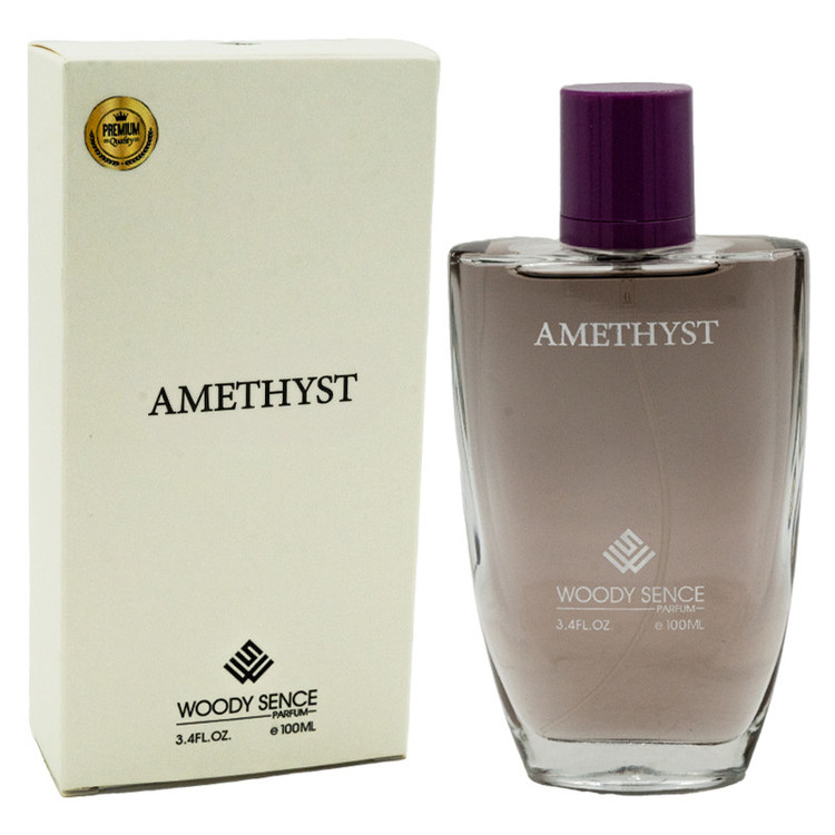 ادوپرفیوم زنانه وودی سنس مدل آمیتیس Amethyst با رایحه خنک حجم 100 میلی لیتر