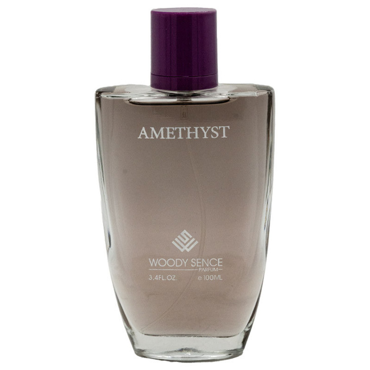 ادوپرفیوم زنانه وودی سنس مدل آمیتیس Amethyst با رایحه خنک حجم 100 میلی لیتر