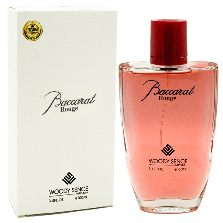 ادوپرفیوم وودی سنس برایت مدل باکارات رژ BACCARAT ROUGE با رایحه گرم حجم 100 میلی لیتر