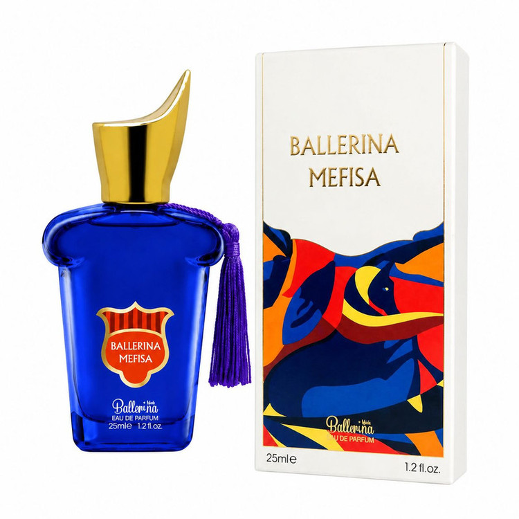 عطر جیبی مردانه بالرینا مدل مفیستا Mefisa حجم 25 میلیلیتر