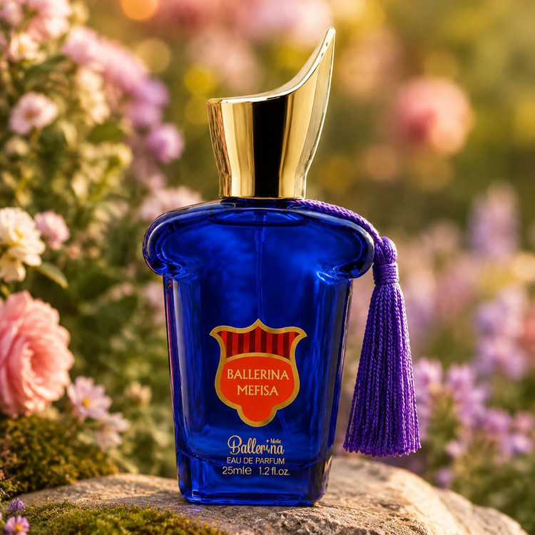 عطر جیبی مردانه بالرینا مدل مفیستا Mefisa حجم 25 میلیلیتر