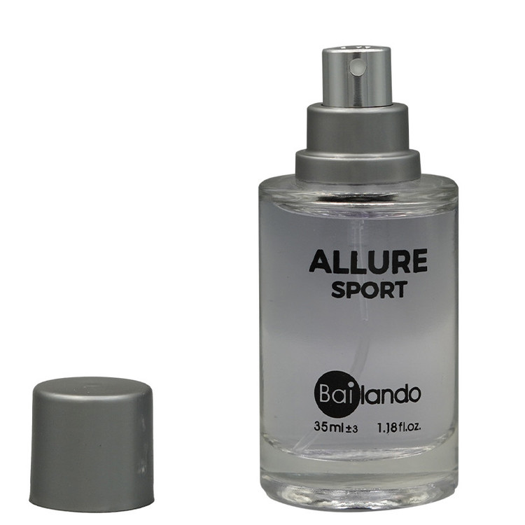 عطر جیبی مردانه بایلندو مدل آلور اسپورت ALLURE SPORT با رایحه شیرین حجم 35 میلیلیتر