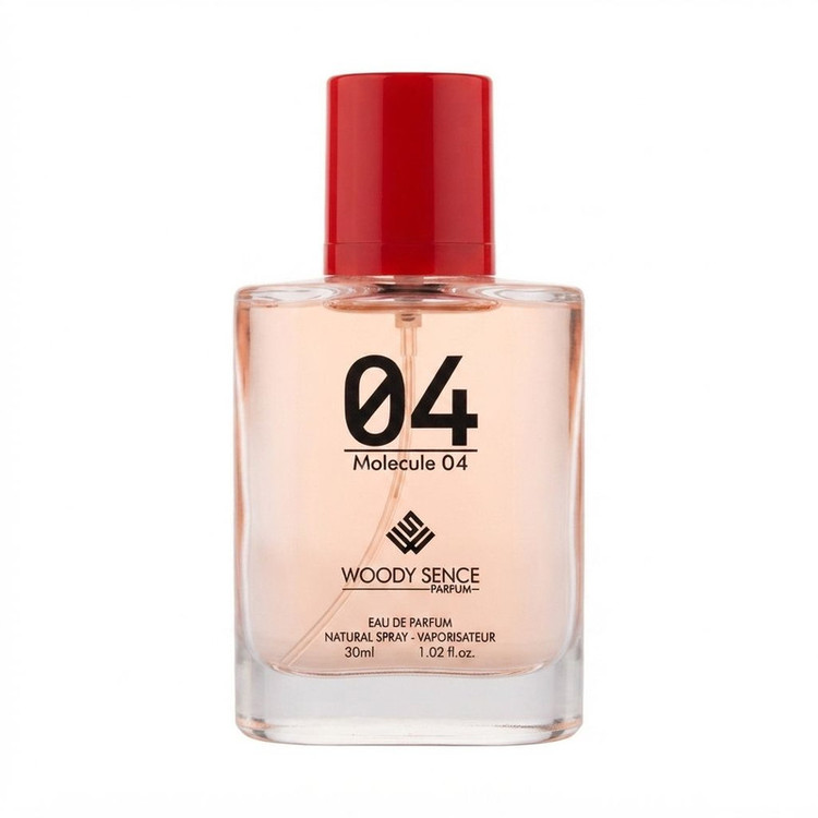 عطر جیبی وودی سنس مدل Molecule 04 با رایحه گرم حجم 30 میلیلیتر
