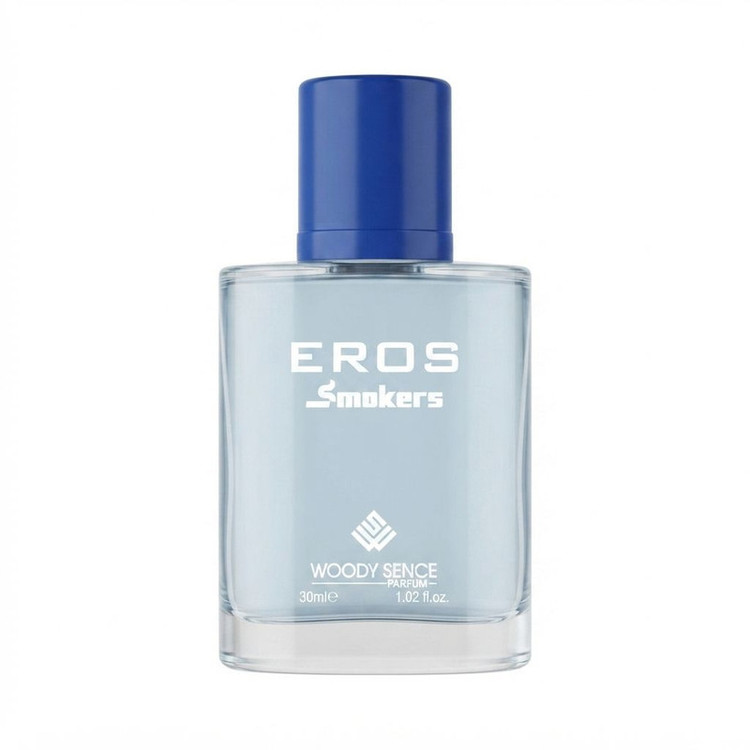 عطر جیبی مردانه وودی سنس مدل Eros Smokers با رایحه شیرین و سرخس گونه حجم 30 میلیلیتر
