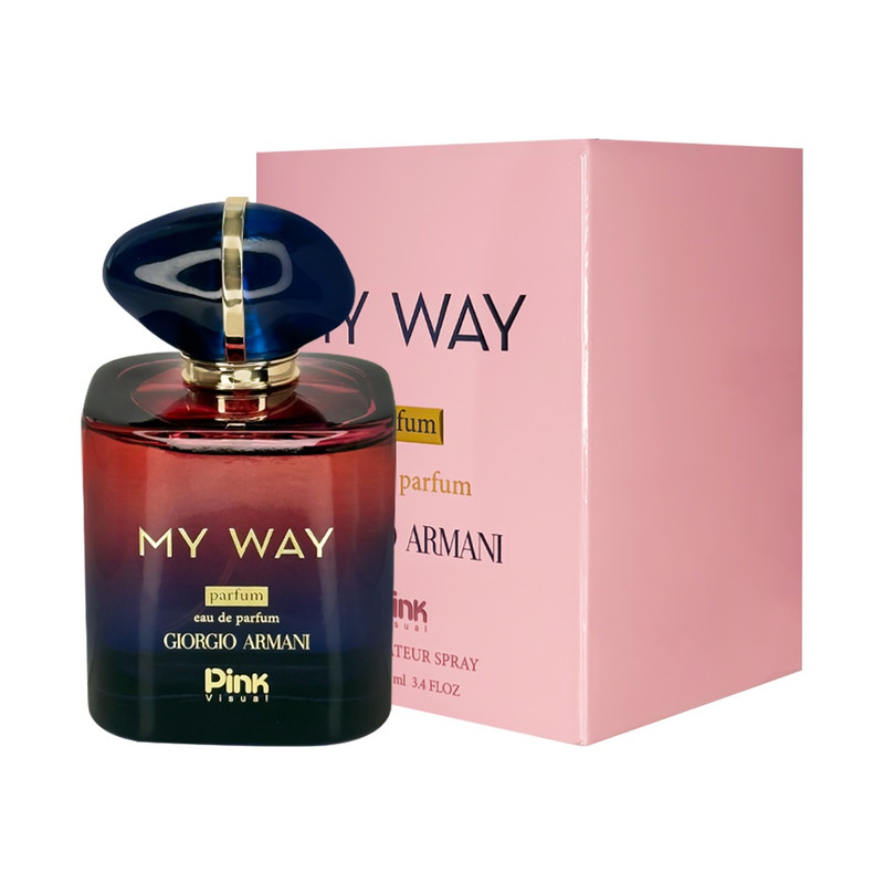 ادوپرفیوم زنانه پینک ویژوآل مدل My Way با رایحه معتدل حجم 100 میلی‌لیتر