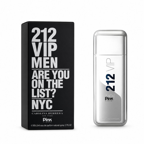 ادو پرفیوم مردانه پینک ویژوآل مدل 212 vip men با رایحه گرم حجم 80 میلی لیتر