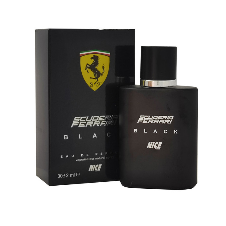 عطر جیبی مردانه نایس پاپت مدل Ferrari Black Scuderia حجم 30 میلی لیتر